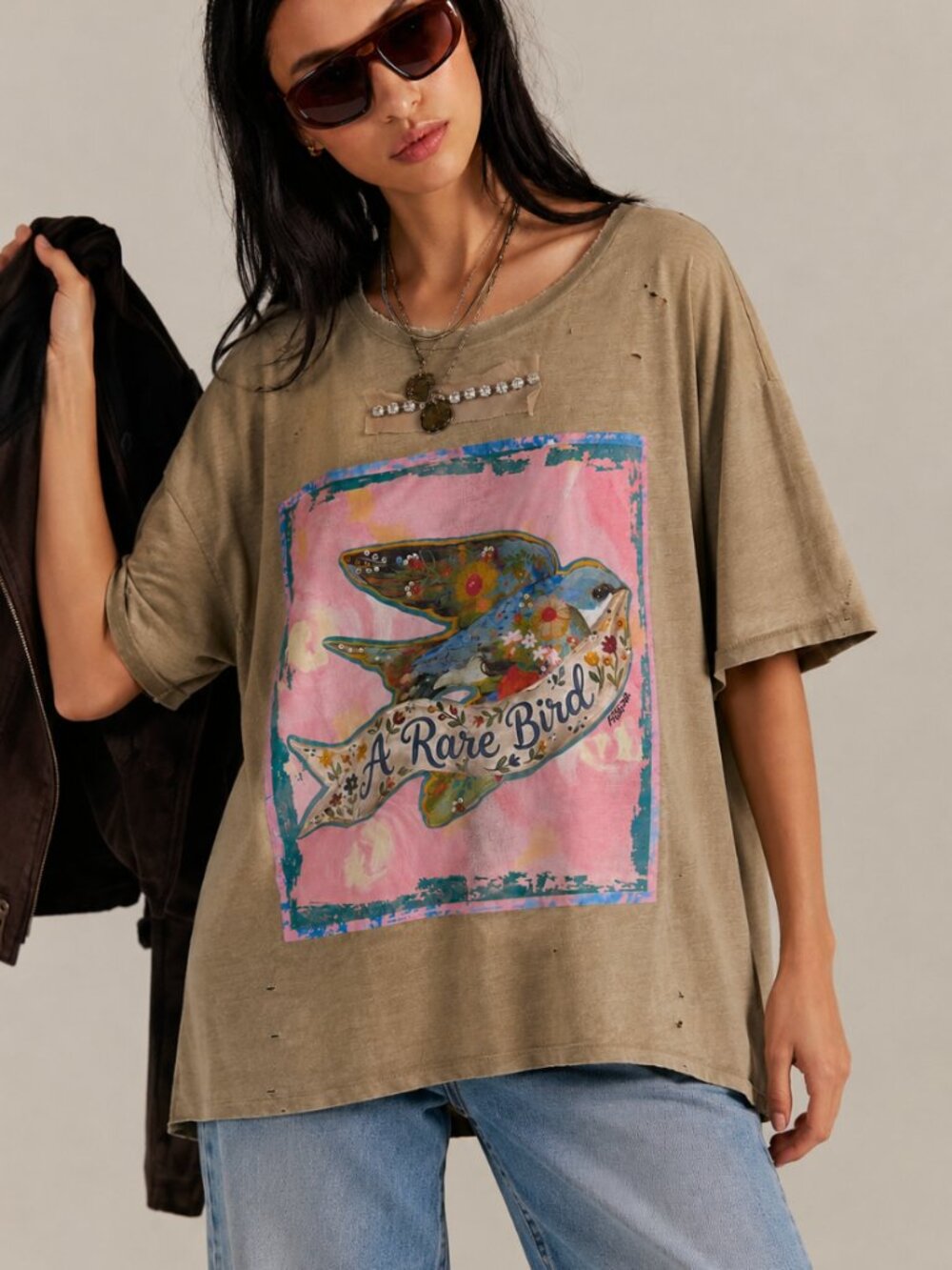 A RARE BIRD BIRD IN FLIGHT TEE **NEW PATTERN